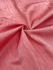Pastel Pink Silk Moire Fabric, Watermark Pattern.