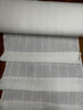 Cotton Open Weave Gauze, Sheer & Stretchy Black - White Stripes.
