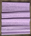 Lilac Pink Silk Moire Fabric, Watermark Pattern Fabric.