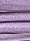Lilac Pink Silk Moire Fabric, Watermark Pattern Fabric.