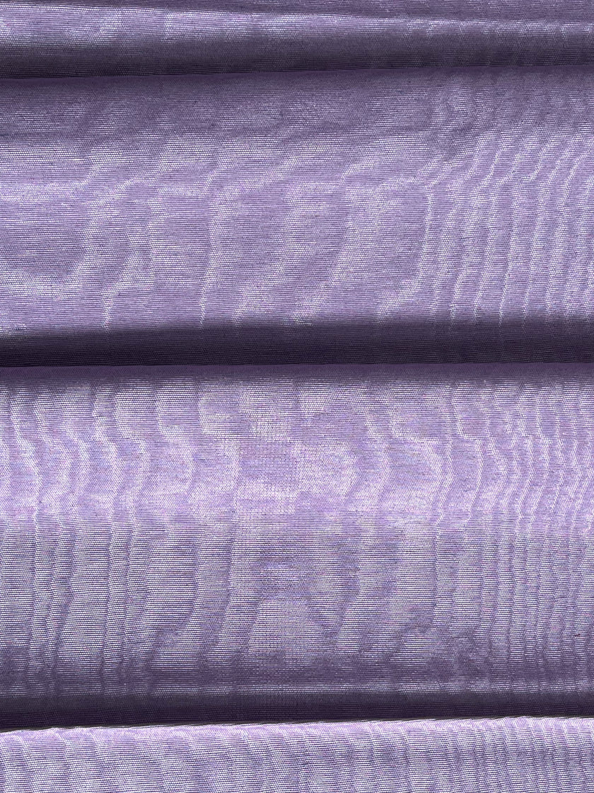 Lilac Pink Silk Moire Fabric, Watermark Pattern Fabric.