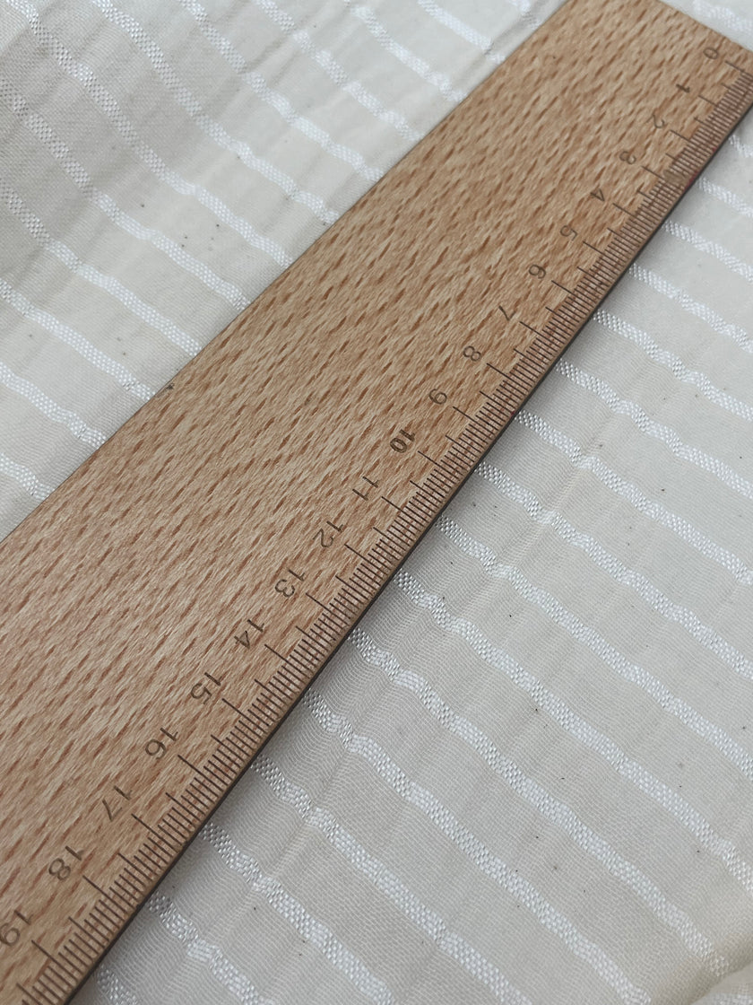 Tissus en lin de soie rayés et texturés pour un style inspiré de la nature, qualité unique pour les robes d'été kimono et les tenues de nouveau-né | Non blanchi.