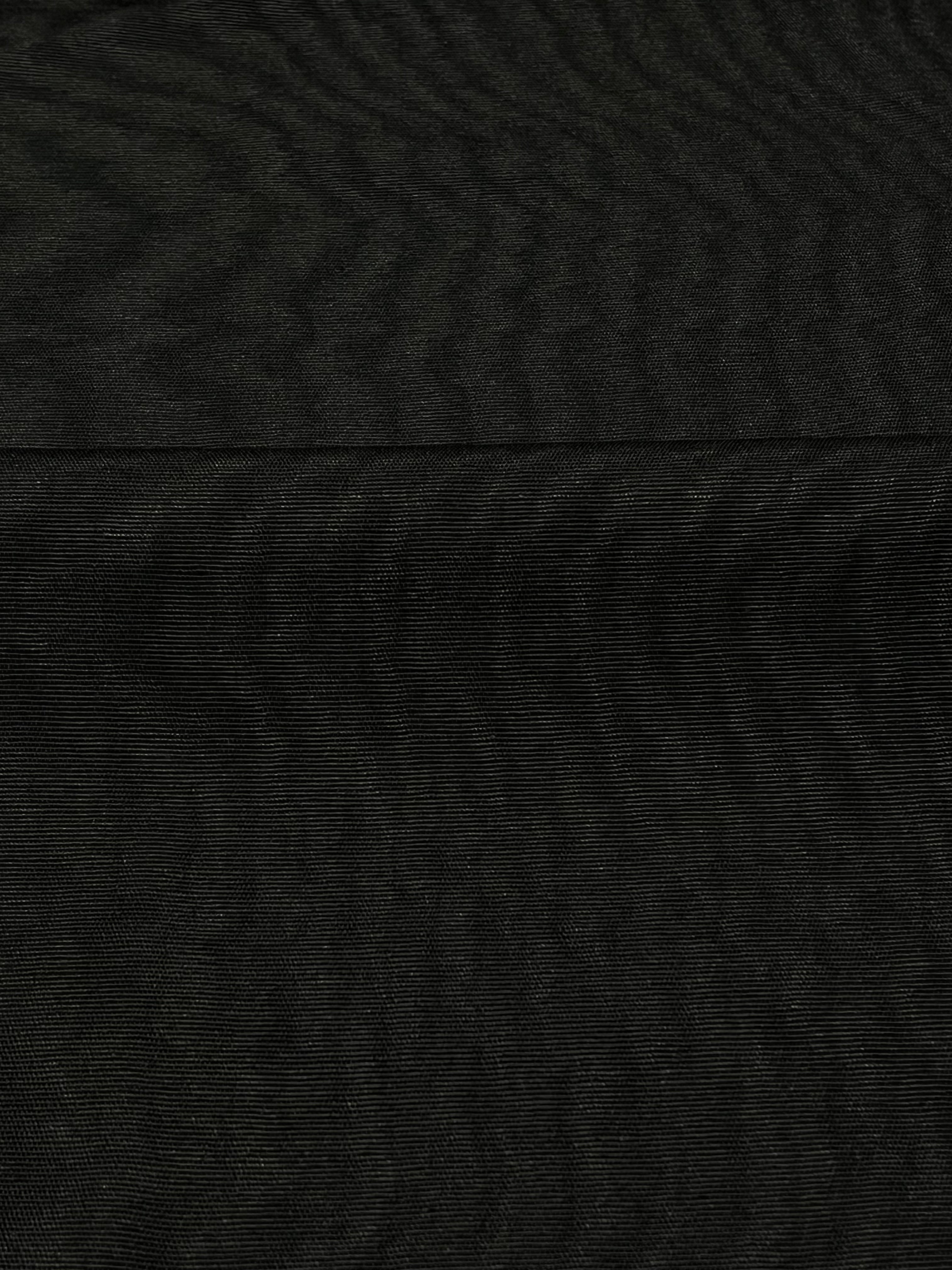Tapisserie d'ameublement luxueuse en soie noire pour tête de lit ottomane, tissus d'intérieur pour textiles de maison : housses d'oreiller, motifs inspirés du kimono, motifs en filigrane.