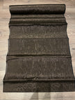 Tapisserie d'ameublement luxueuse en soie noire pour tête de lit ottomane, tissus d'intérieur pour textiles de maison : housses d'oreiller, motifs inspirés du kimono, motifs en filigrane.