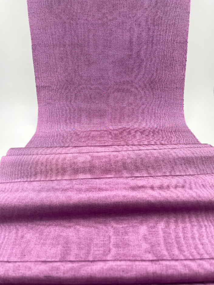 Pink Silk Fabric, Moire Silk Fabric, Silk By The Yard. Watermark Pattern.