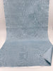 Light Blue Silk Fabric, Moire Silk Fabric, Silk By The Yard. Watermark Pattern.
