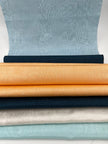 Light Blue Silk Fabric, Moire Silk Fabric, Silk By The Yard. Watermark Pattern.