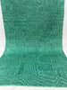 Green Colour Silk Moire Home Textile Interior Fabrics, Watermark Pattern.