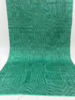 Green Colour Silk Moire Home Textile Interior Fabrics, Watermark Pattern.