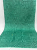 Green Colour Silk Moire Home Textile Interior Fabrics, Watermark Pattern.