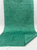 Green Colour Silk Moire Home Textile Interior Fabrics, Watermark Pattern.