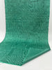 Green Colour Silk Moire Home Textile Interior Fabrics, Watermark Pattern.
