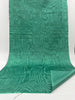 Green Colour Silk Moire Home Textile Interior Fabrics, Watermark Pattern.