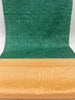Green Colour Silk Moire Home Textile Interior Fabrics, Watermark Pattern.