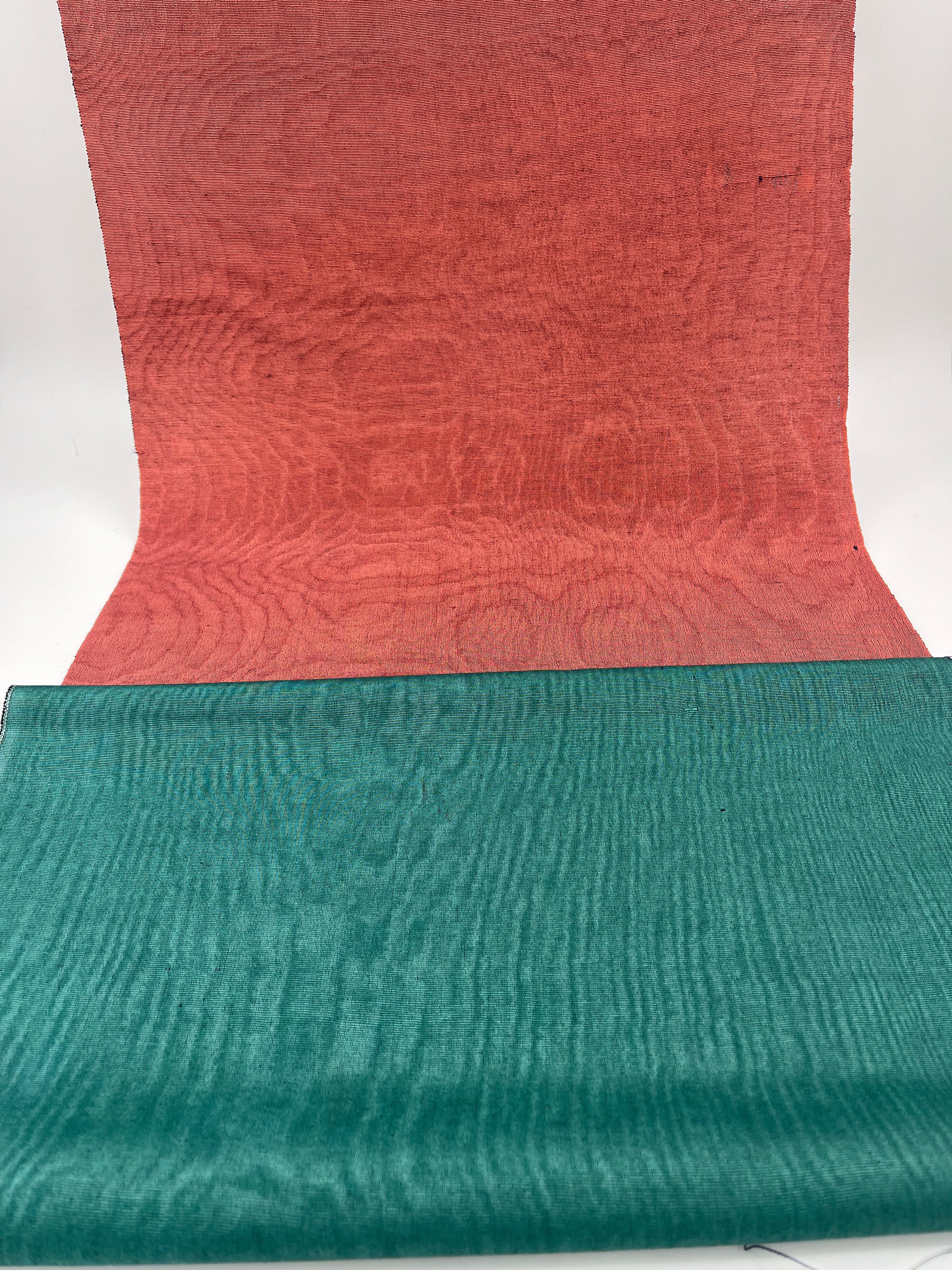 Unique Silk Moiré Fabric By The Yard.