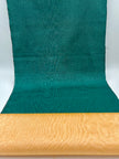 Green Moire Silk Home Textile Interior Fabrics, Watermark Pattern.
