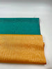 Green Moire Silk Home Textile Interior Fabrics, Watermark Pattern.