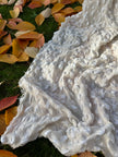 Sheer Seersucker Scrim Gauze Cotton Silk Blend Crinkle Fabric / Tissu naturel, tissus uniques personnalisés spéciaux