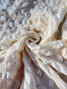 Sheer Seersucker Scrim Gauze Cotton Silk Blend Crinkle Fabric / Tissu naturel, tissus uniques personnalisés spéciaux