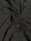 Tissu en lin par cour, tissu en coton biologique, tissus naturels semi-transparents texturés / non blanchis, blanc ivoire.