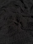 Tissu en lin par cour, tissu en coton biologique, tissus naturels semi-transparents texturés / non blanchis, blanc ivoire.