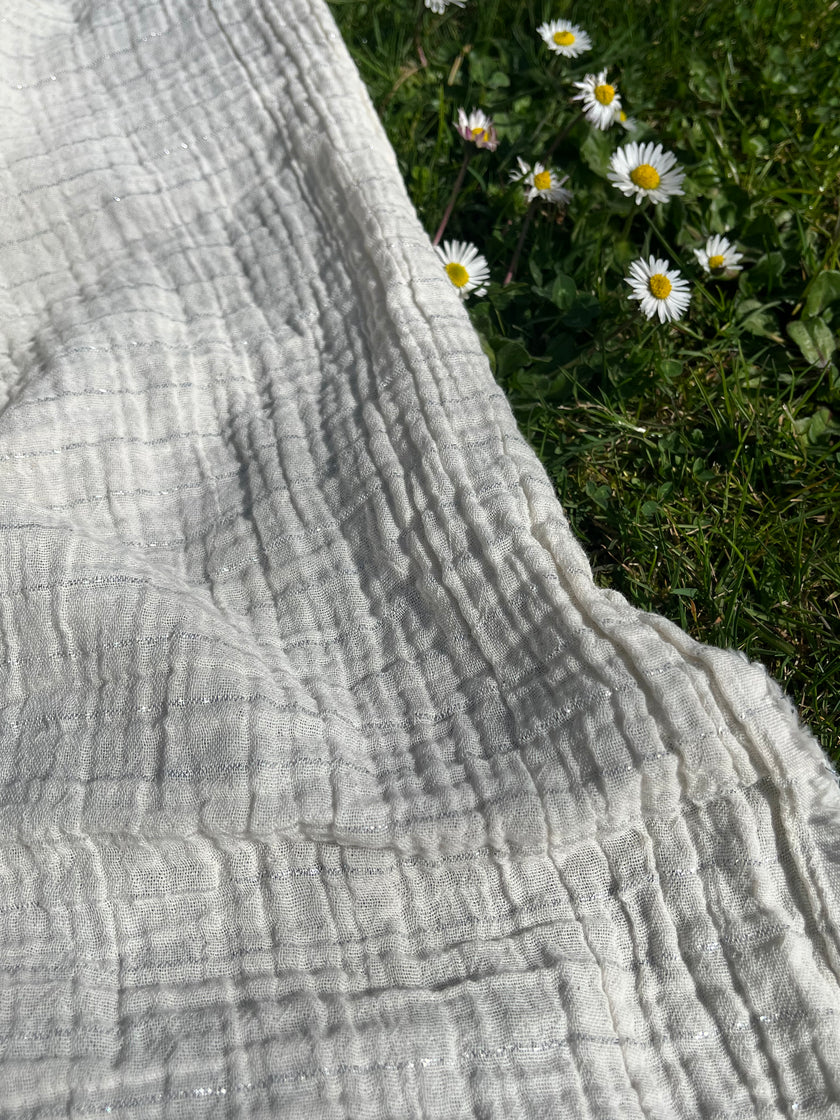 Metre ile Muslin Kumaş - Organik Muslin Kumaş - Bebek Pamuklu Muslin - Metre ile 2 Katlı Gazlı Bez Kumaş, 150 CM GENİŞLİK. Yenidoğan Battaniyesi, Çok Renkli Seçenekler Mevcuttur.