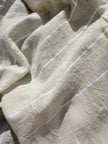 SILVER STRIPES ON LINEN