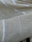 SILVER STRIPES ON LINEN