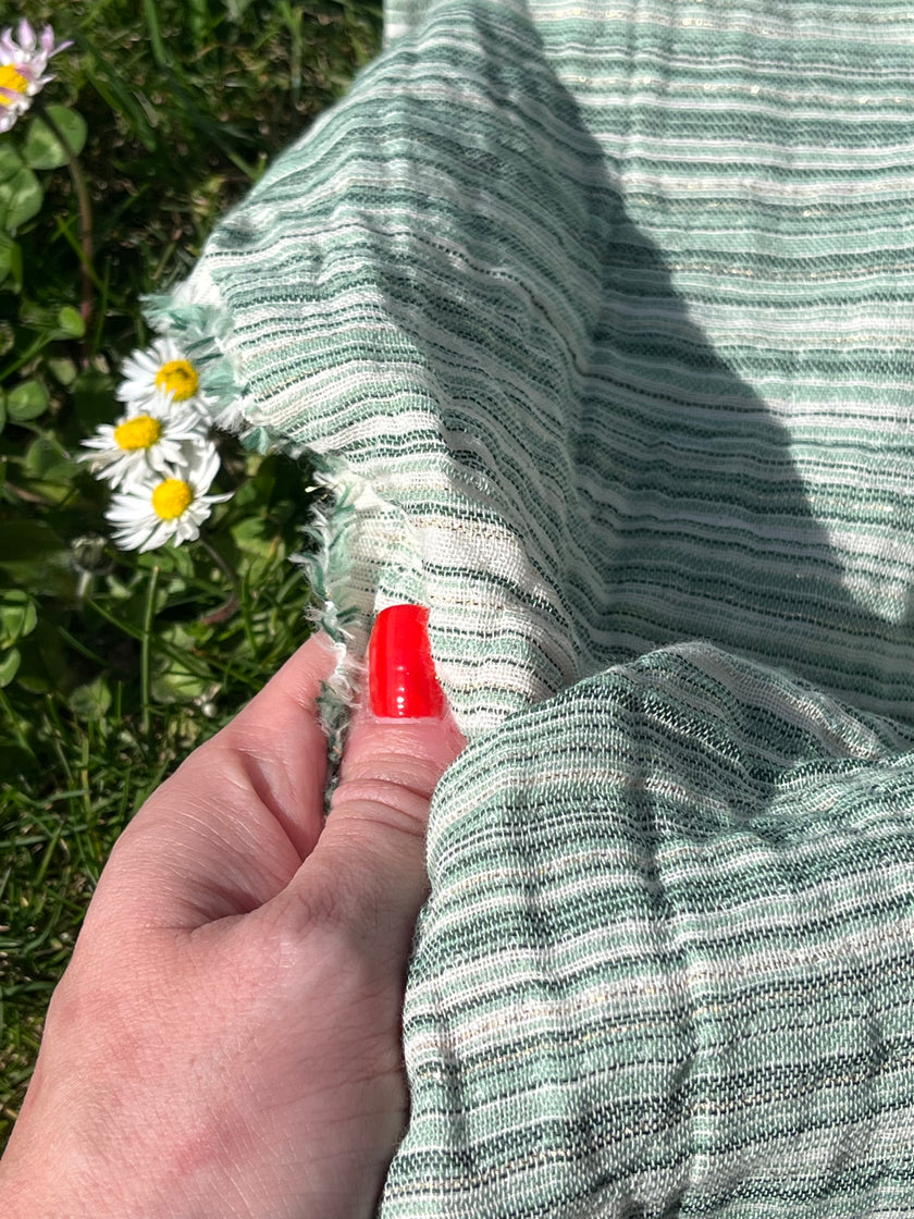 Tissu mousseline par cour - Tissu mousseline biologique - Mousseline de coton pour bébé - Tissu gaze 2 couches par mètre, 150 CM DE LARGEUR. Couverture pour nouveau-né, options multicolores disponibles.