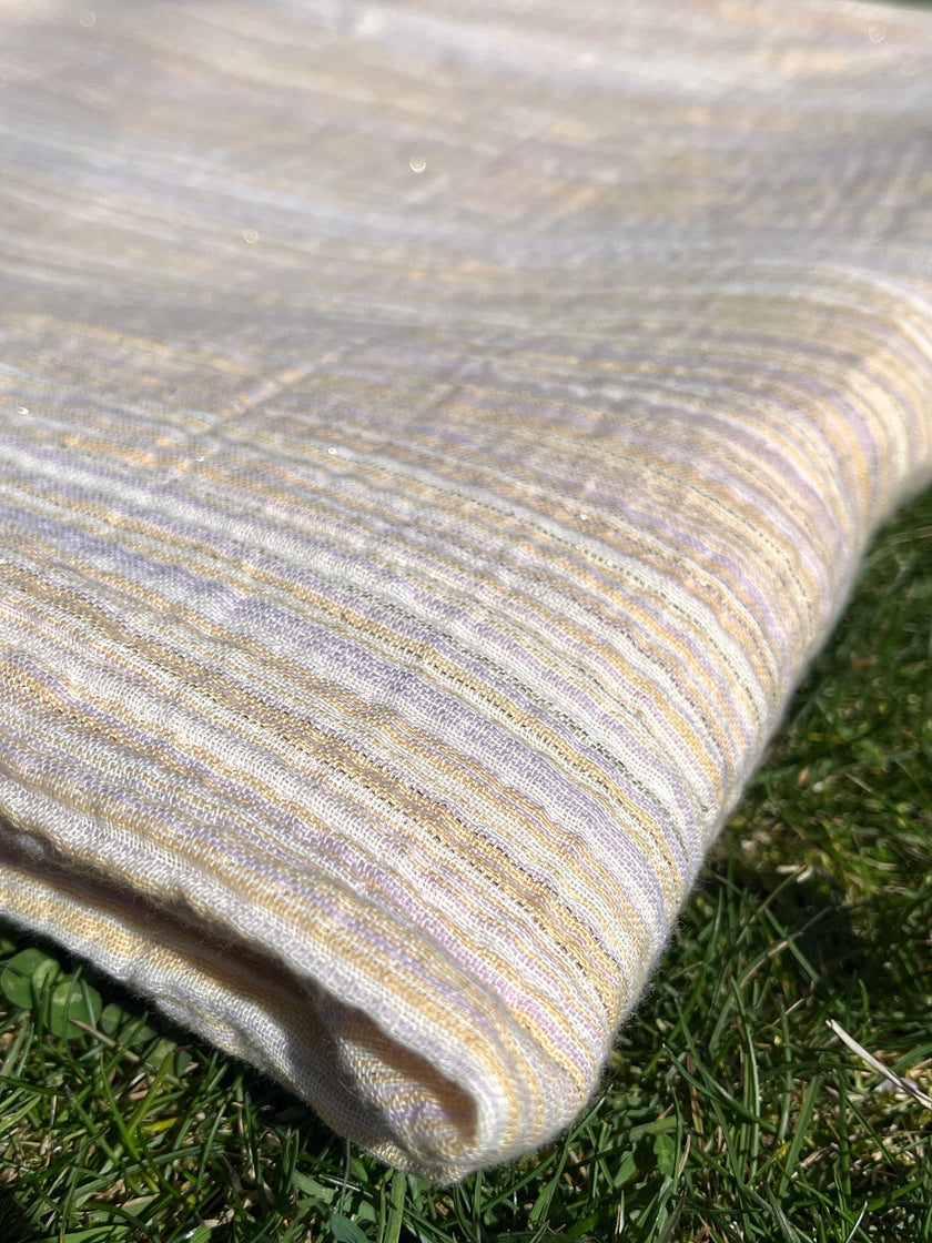 Tissu mousseline par cour - Tissu mousseline biologique - Mousseline de coton pour bébé - Tissu gaze 2 couches par mètre, 150 CM DE LARGEUR. Couverture pour nouveau-né, options multicolores disponibles.