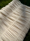 Shirred Cotton Fabric by Meter – 100% Fine Cotton, Double Layer, 110 cm Width, Natural Color