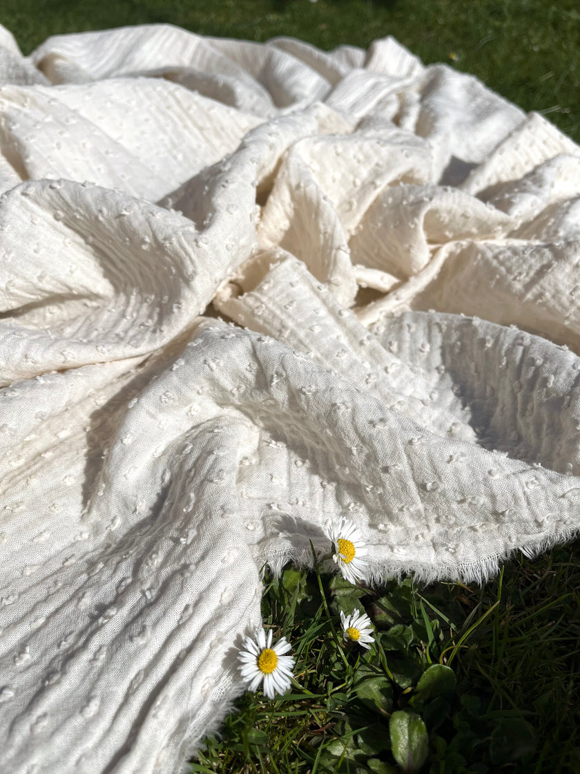 Metre ile Muslin Kumaş - Organik Muslin Kumaş - Bebek Pamuklu Muslin - Metre ile 2 Katlı Gazlı Bez Kumaş, 150 CM GENİŞLİK. Yenidoğan Battaniyesi, Çok Renkli Seçenekler Mevcuttur.