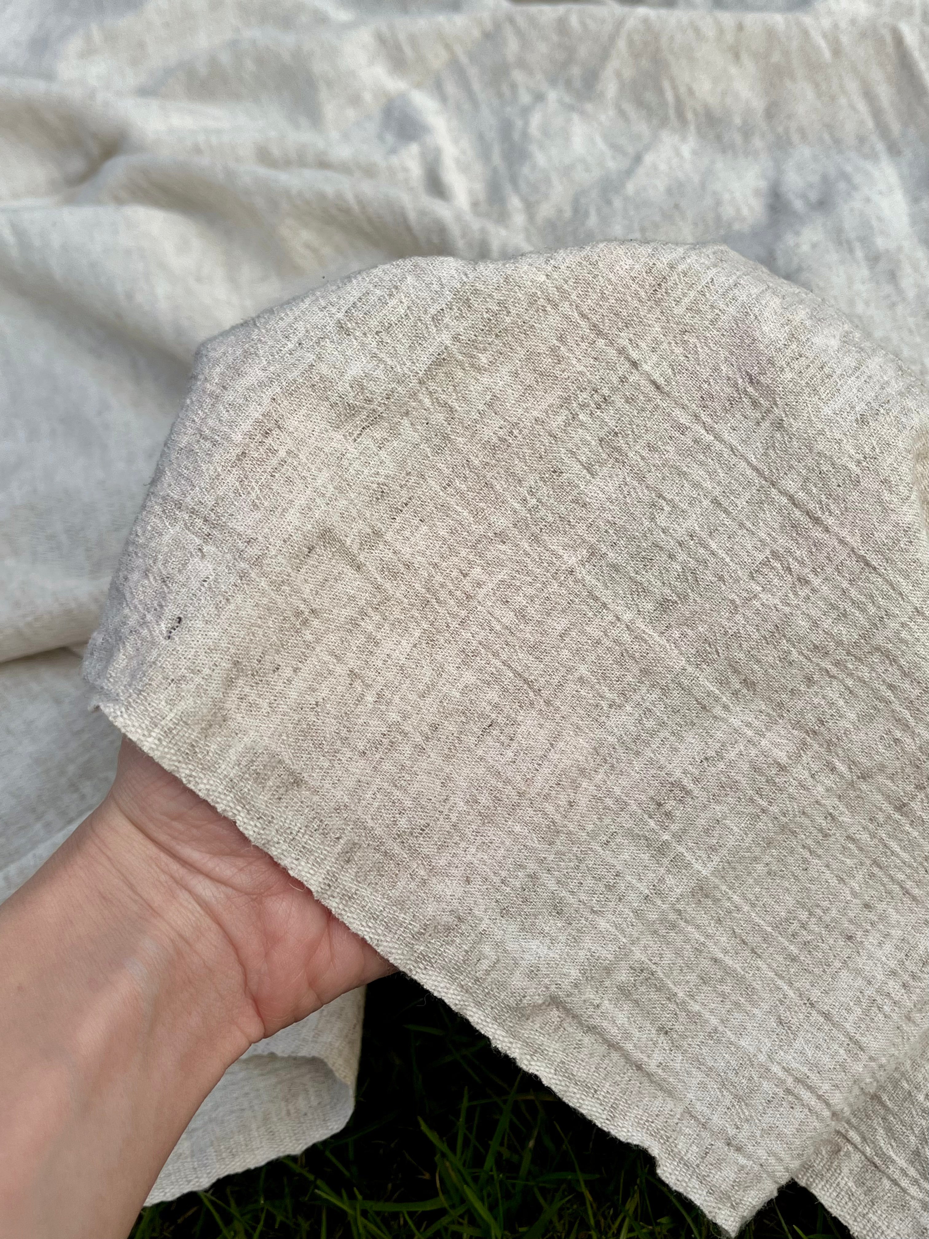 Neutral Hemp Organic Cotton Fabric.