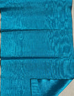 Turquoise Blue Silk Moiré Fabric 50/50 Silk Cotton | Ottoman Luxury Textile for Apparel & Interior