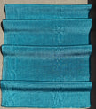Aqua Blue Silk Moiré Fabric – 50/50 Silk Cotton Blend | Ottoman-Inspired Textile