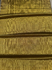 Rembourrage luxueux en soie dorée pour tête de lit ottoman, tissus d'intérieur pour textiles de maison : housses d'oreiller, motifs inspirés du kimono, motifs en filigrane.