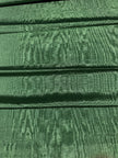 Tapisserie d'ameublement luxueuse en soie verte pour tête de lit ottomane, tissus d'intérieur pour textiles de maison : housses d'oreiller, motifs inspirés du kimono, motifs en filigrane.