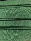 Tapisserie d'ameublement luxueuse en soie verte pour tête de lit ottomane, tissus d'intérieur pour textiles de maison : housses d'oreiller, motifs inspirés du kimono, motifs en filigrane.