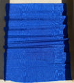 Deep Blue Silk Moiré Fabric – 50/50 Silk Cotton Blend | Ottoman-Inspired Textile