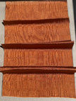 Burnt Orange Silk Moiré Fabric – 50/50 Silk Cotton Blend | Ottoman-Inspired Textile