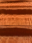 Burnt Orange Silk Moiré Fabric – 50/50 Silk Cotton Blend | Ottoman-Inspired Textile