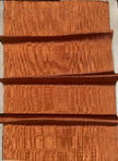 Burnt Orange Silk Moiré Fabric – 50/50 Silk Cotton Blend | Ottoman-Inspired Textile