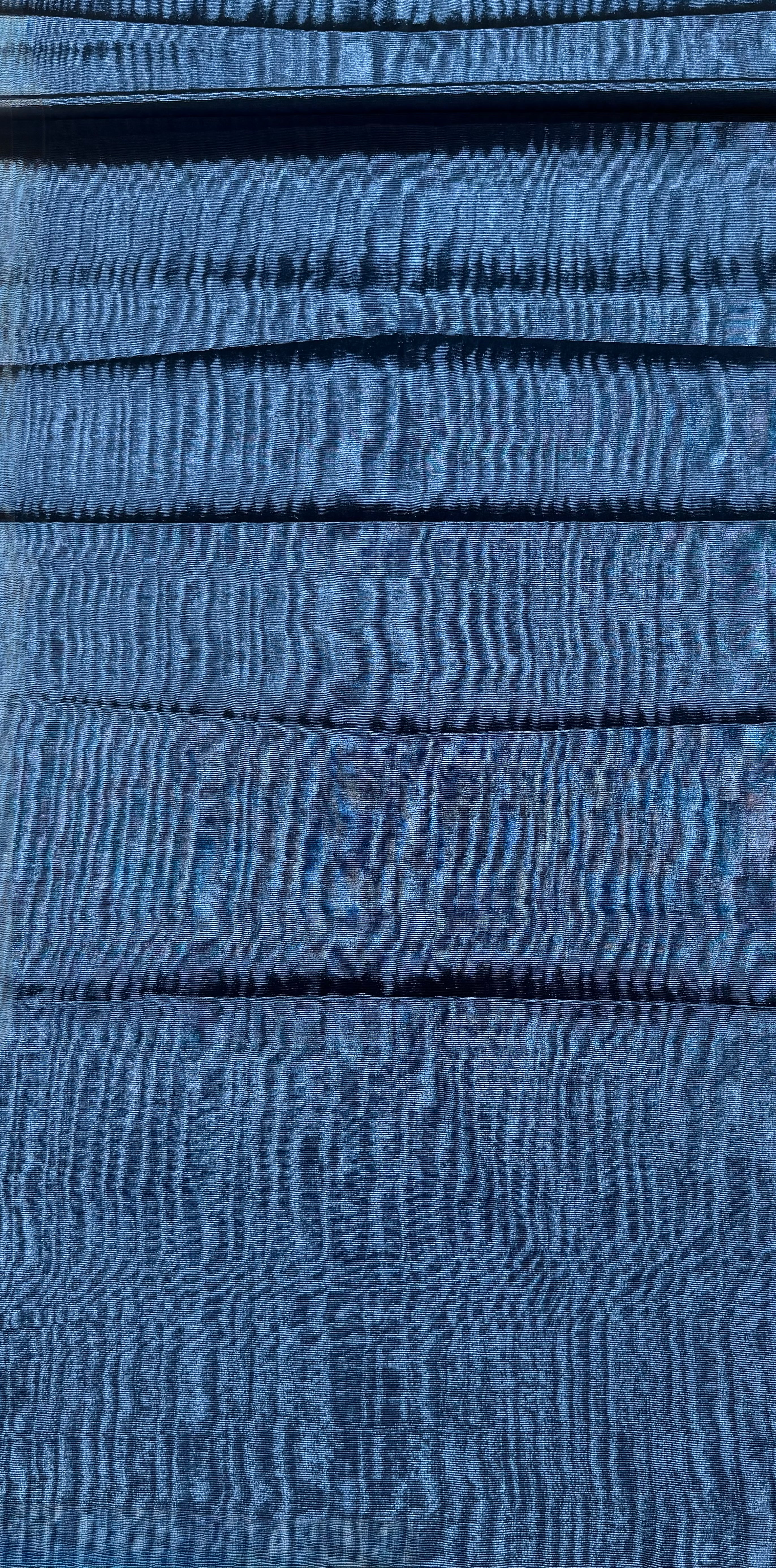 Royal Blue Silk Moiré Fabric – 50/50 Silk Cotton Blend | Ottoman-Inspired Textile