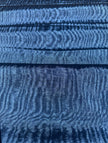Royal Blue Silk Moiré Fabric – 50/50 Silk Cotton Blend | Ottoman-Inspired Textile
