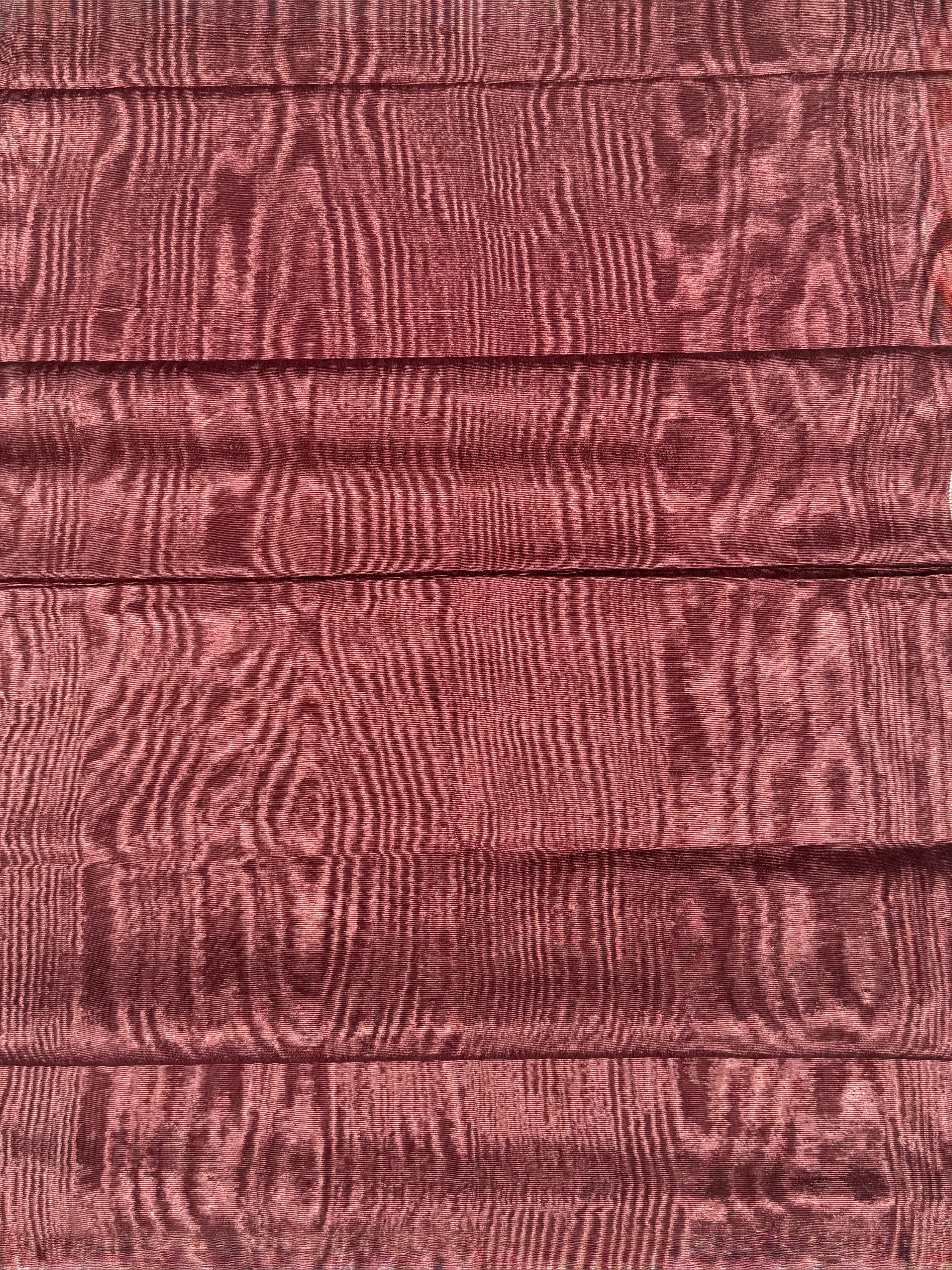 Tissu moiré de soie unique au mètre, revêtement en soie pour tête de lit ottomane, tissus d'intérieur pour textiles de maison : housses d'oreiller, motifs inspirés du kimono, motifs en filigrane
