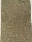 Olive Green Silk Moiré Fabric – 50/50 Silk Cotton Blend | Ottoman-Inspired Textile