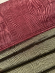 Olive Green Silk Moiré Fabric – 50/50 Silk Cotton Blend | Ottoman-Inspired Textile