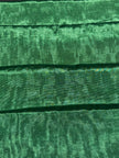 Emerald Green Silk Moiré Fabric – 50/50 Silk Cotton Blend | Ottoman-Inspired Textile