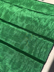 Emerald Green Silk Moiré Fabric – 50/50 Silk Cotton Blend | Ottoman-Inspired Textile