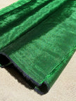 Emerald Green Silk Moiré Fabric – 50/50 Silk Cotton Blend | Ottoman-Inspired Textile